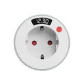 EU plug Digital Countdown Timer, Timer Socket with Integrated LED Display, 1 Min-24H Countdown Timer 16A 3680 W for Heaters
