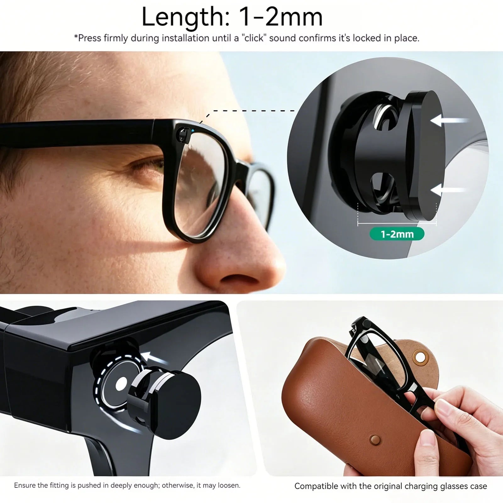 LED Light Blocker Cover for Meta Display LED Light Dimming Blocker LED Lights Protection Covers for AI Smart Glasses