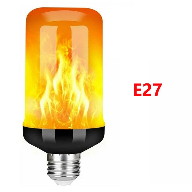E27 LED Flame Lamp Flickering Fire Simulation Light Bulb E14 Dynamic Flame Effect Candle Light Creative Home Festival Decoration