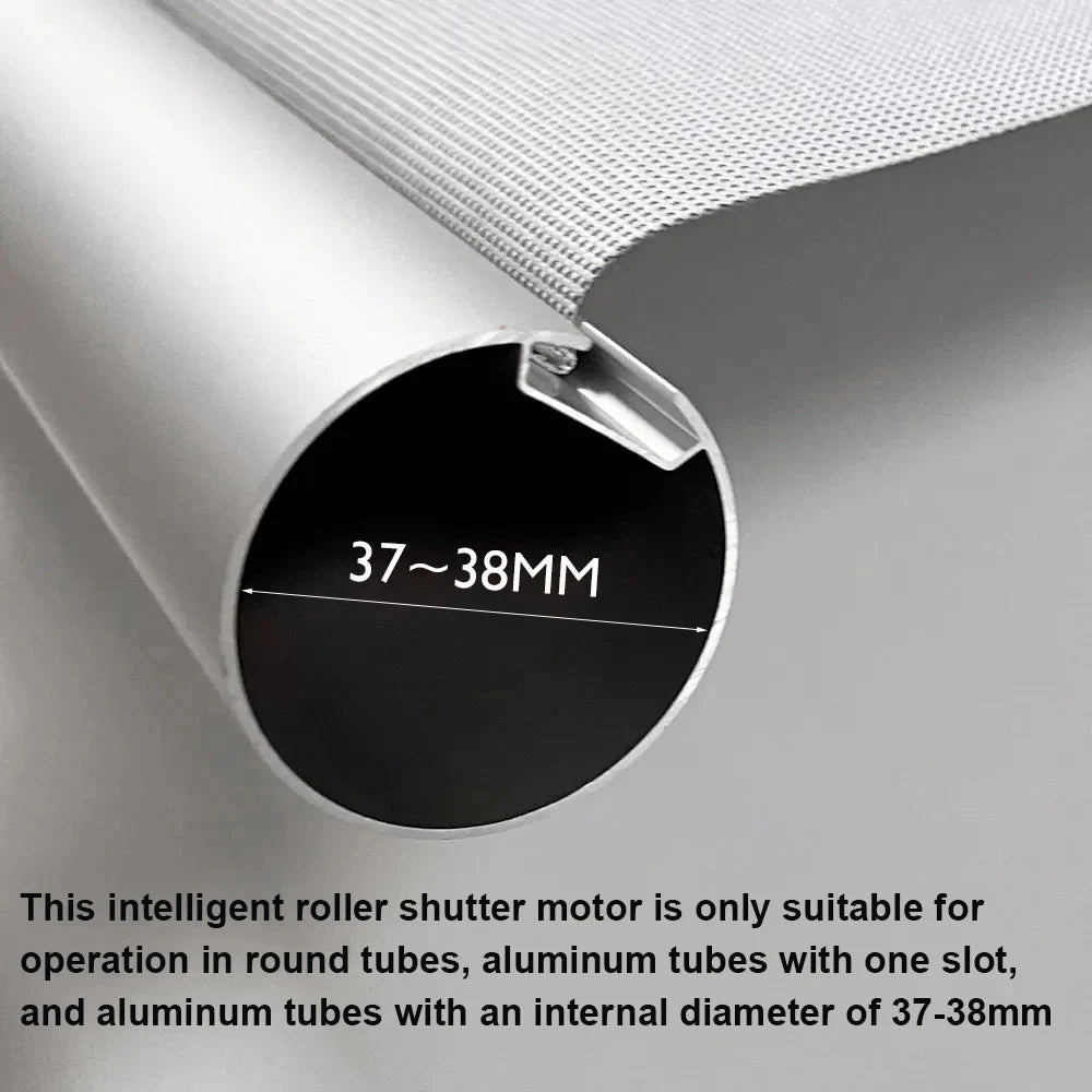 Tuya Zigbee Battery Smart Curtain Shutter Roller Blind Automatic Motor For 37mm 38mm Tube Alexa Alice Google Home Voice Control
