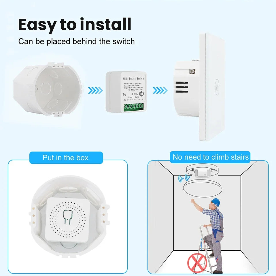 16A eWelink Zigbee 3.0 Mini Smart DIY Switch Control Smart Home Relay Automation Breaker Works With Alexa Google Home Yandex