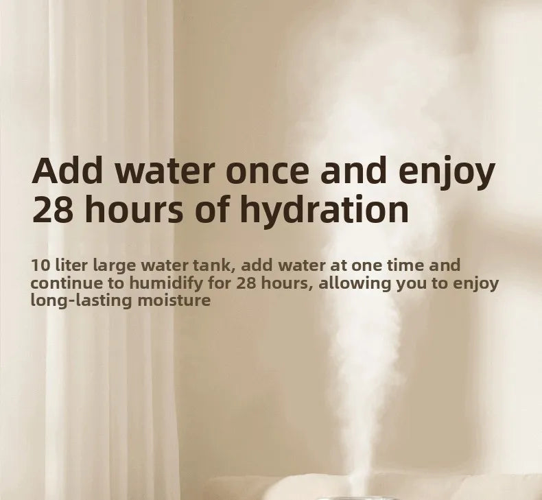 10L Smart Humidifier for Home Ultra-Quiet, Auto Shut-Off Quiet Humidifier For Baby Nurse Suitable for Bedroom/Living Room/Office