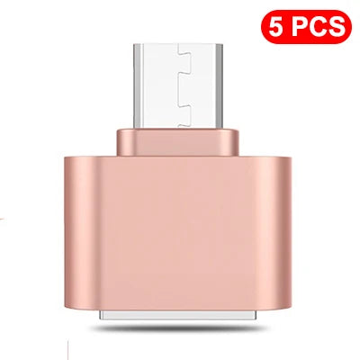 1-5pcs USB A Female to Type C Male Data Connector Mini Type C to USB Adapter For Xiaomi Huawei Android Mobile Phone MacBook iPad