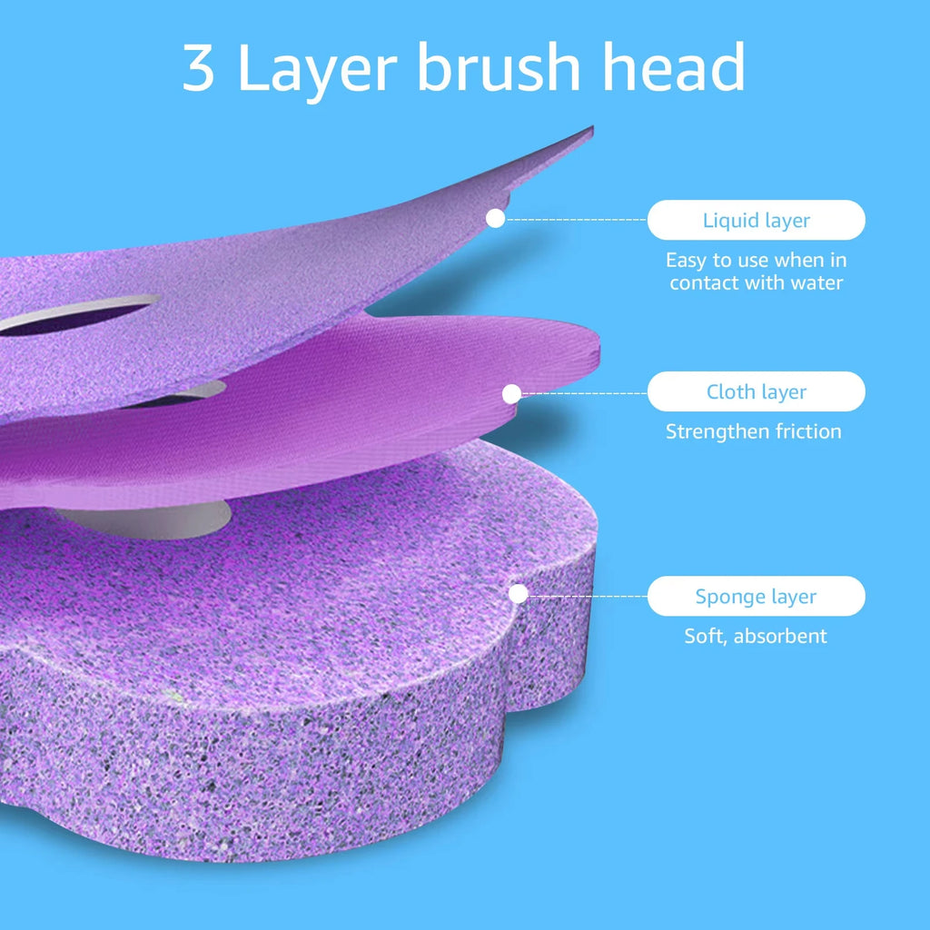 Upgrade Toilet Brush Kit with Disposable Replacement Heads, Long-Handle Hygienic Bathroom Cleaning Brush for Home WC Accessories