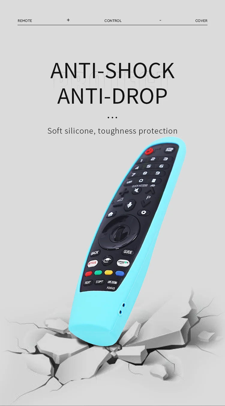 Silicone Remote Contrl Cover for AN-MR18BA AN-MR19BA MR20GA AN-MR650A TV Controller for LG Smart TV with Voice