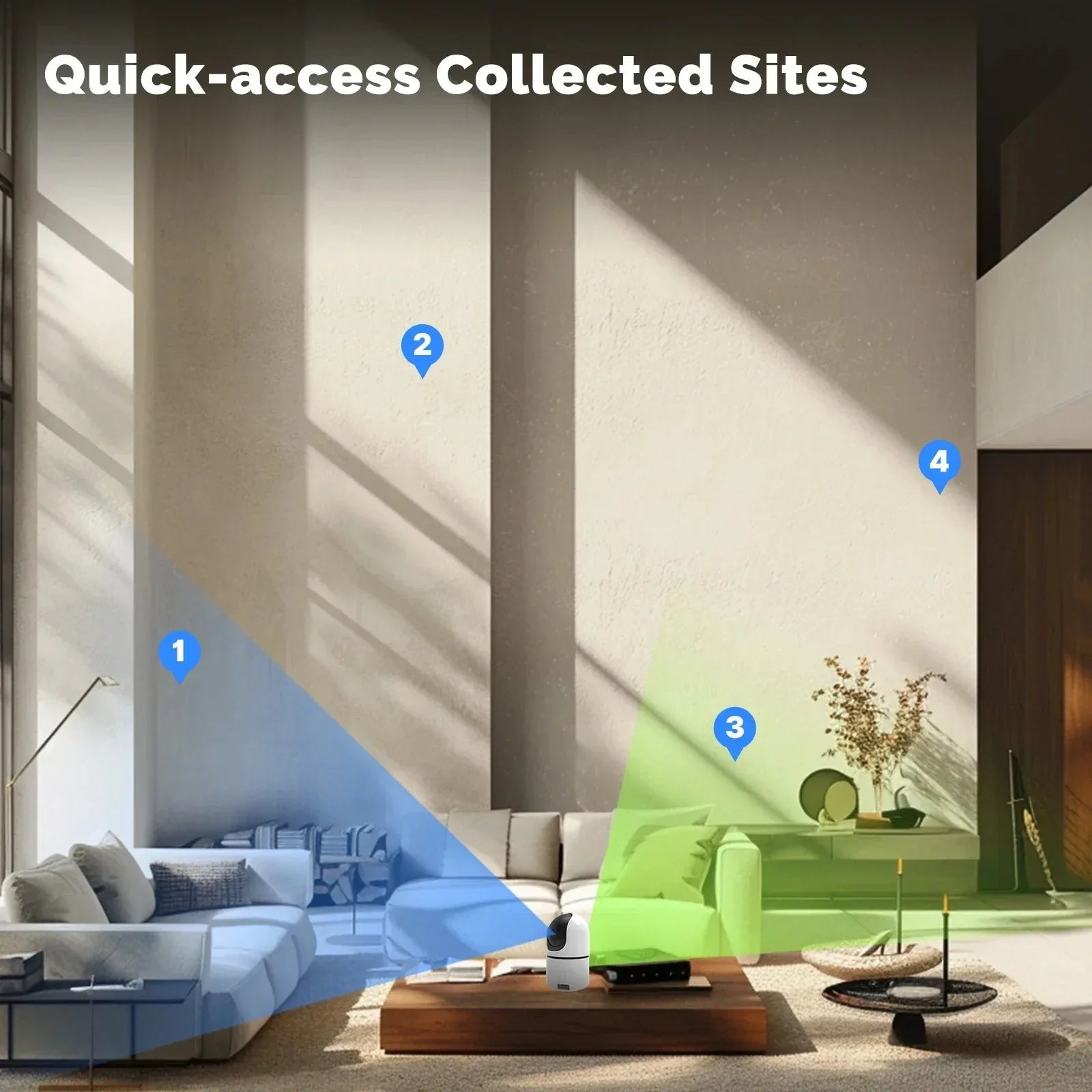 YOOSEE 8MP Indoor Smart WiFi Camera Dual Lens IP Camera Color Night Vision Two-Way Audio Security CCTV Surveillance Baby Monitor