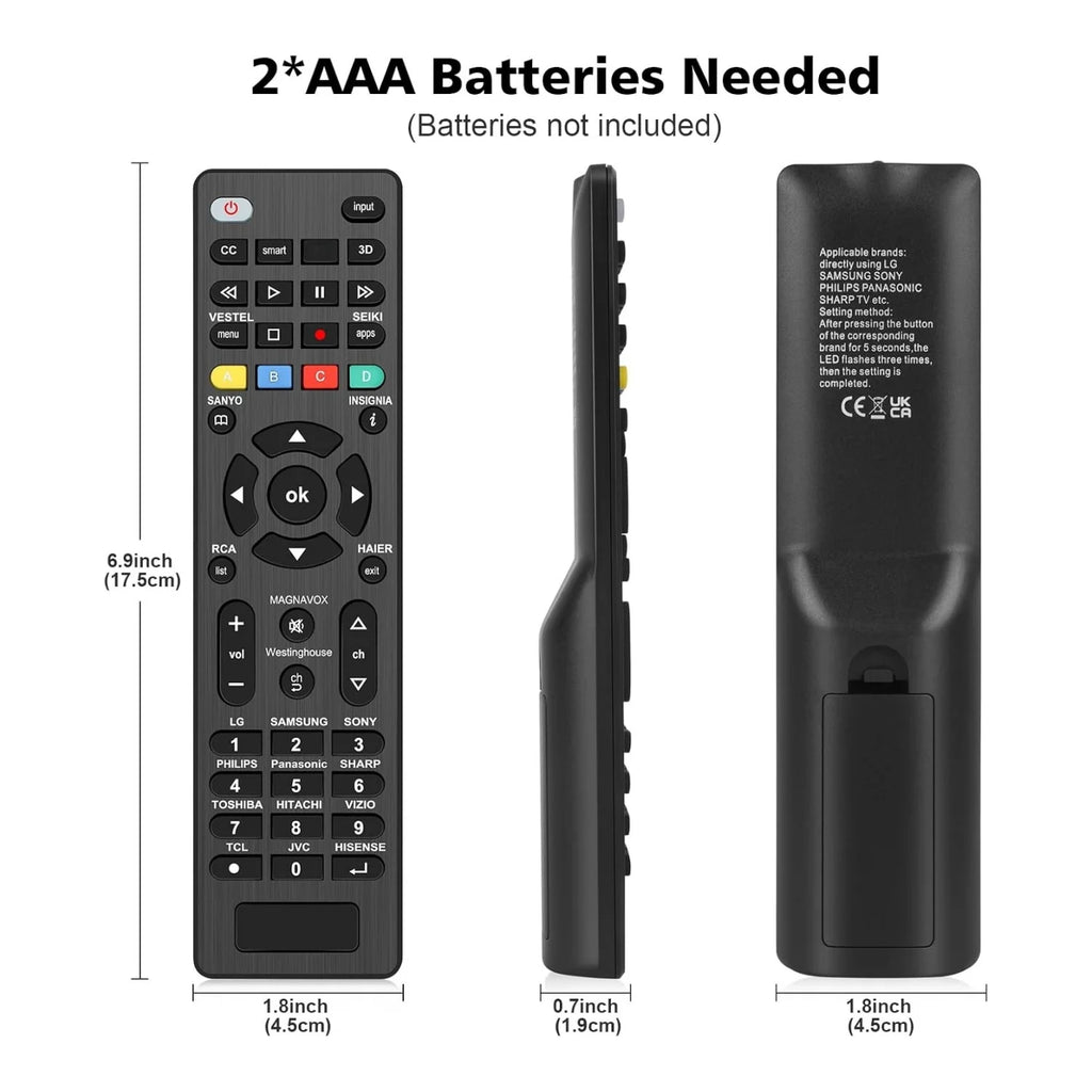 Universal G006 TV Remote Repacement Control for LG and many brands