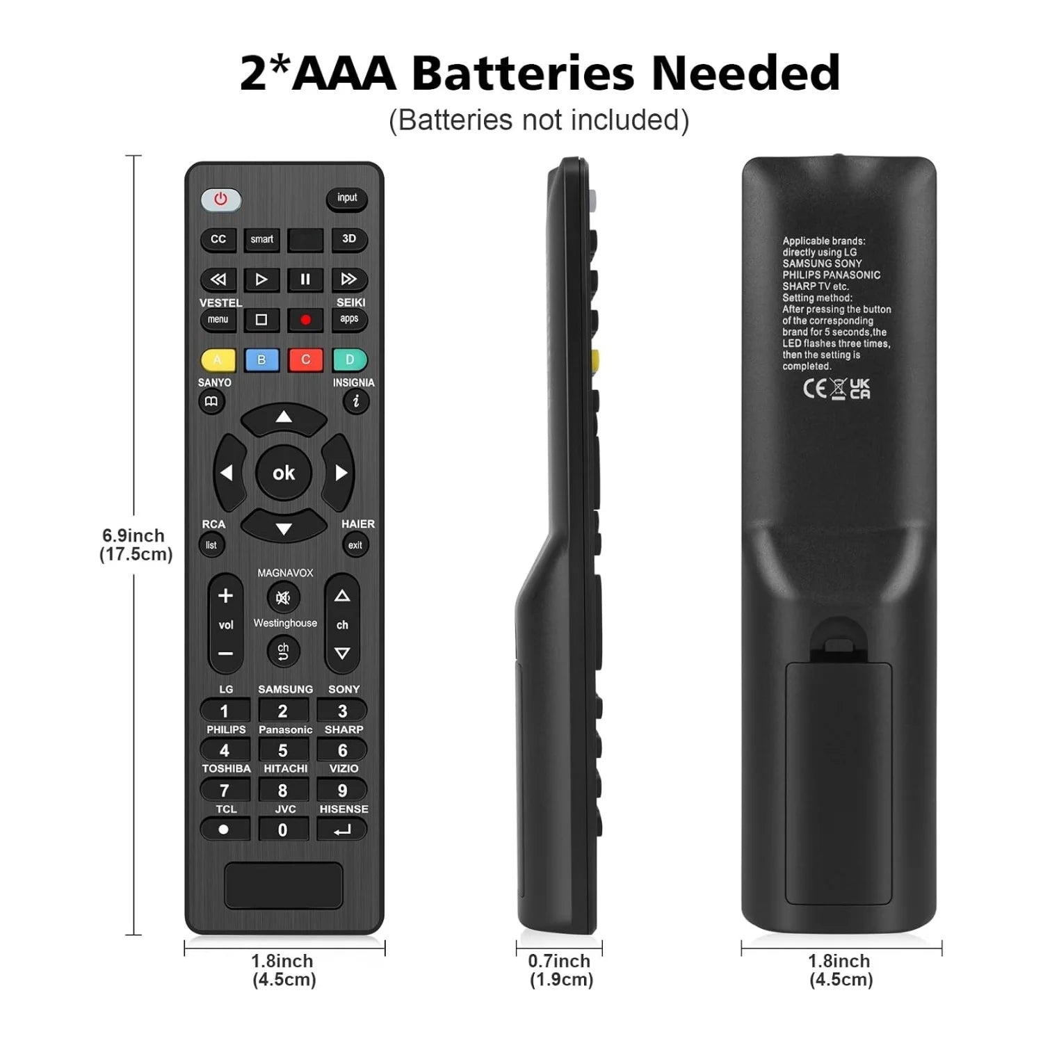 Universal G006 TV Remote Repacement Control for LG and many brands