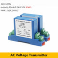 AC Voltage Transmitter High Precision AC 75mV 20V 50V 100V 200V 300V 1000V Transducer Sensor 4-20mA 0-5V 0-10V Output 24VDC