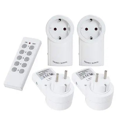 Wireless Smart Remote Control Power Outlet Light Switch Plug Socket Power Outlet Socket EU Plug with Remote Control