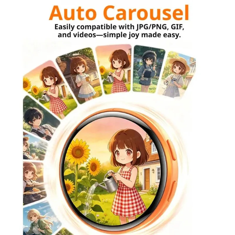 For Ebadge 1.50 Inch Electronic Bar Full Touch Electronic Badge Trendy Play Guzi Anime Badge Fashionable And Cool Standby Mode