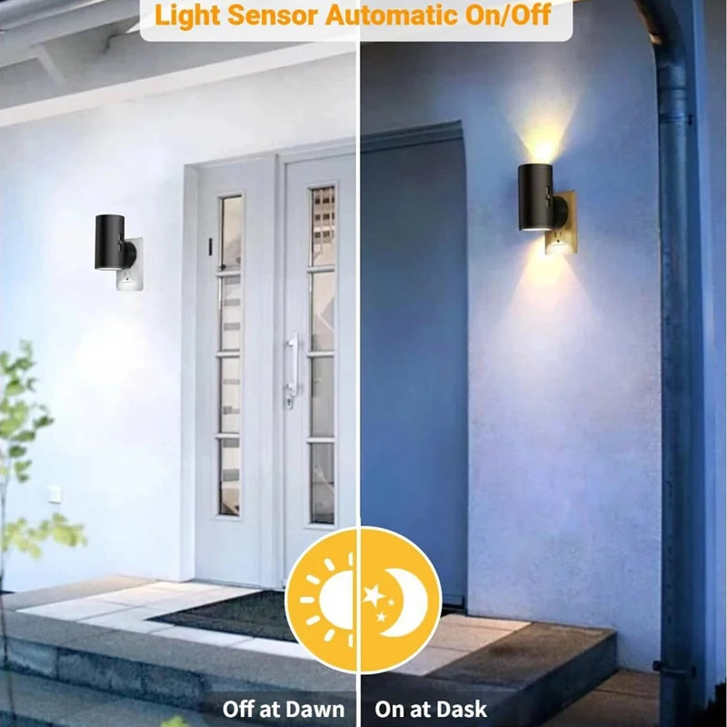 LED Night Light Plug in Dusk to Dawn Sensor Adjustable Brightness Dimmable Night Lights for Kitchen Hallway Bedroom Stairs