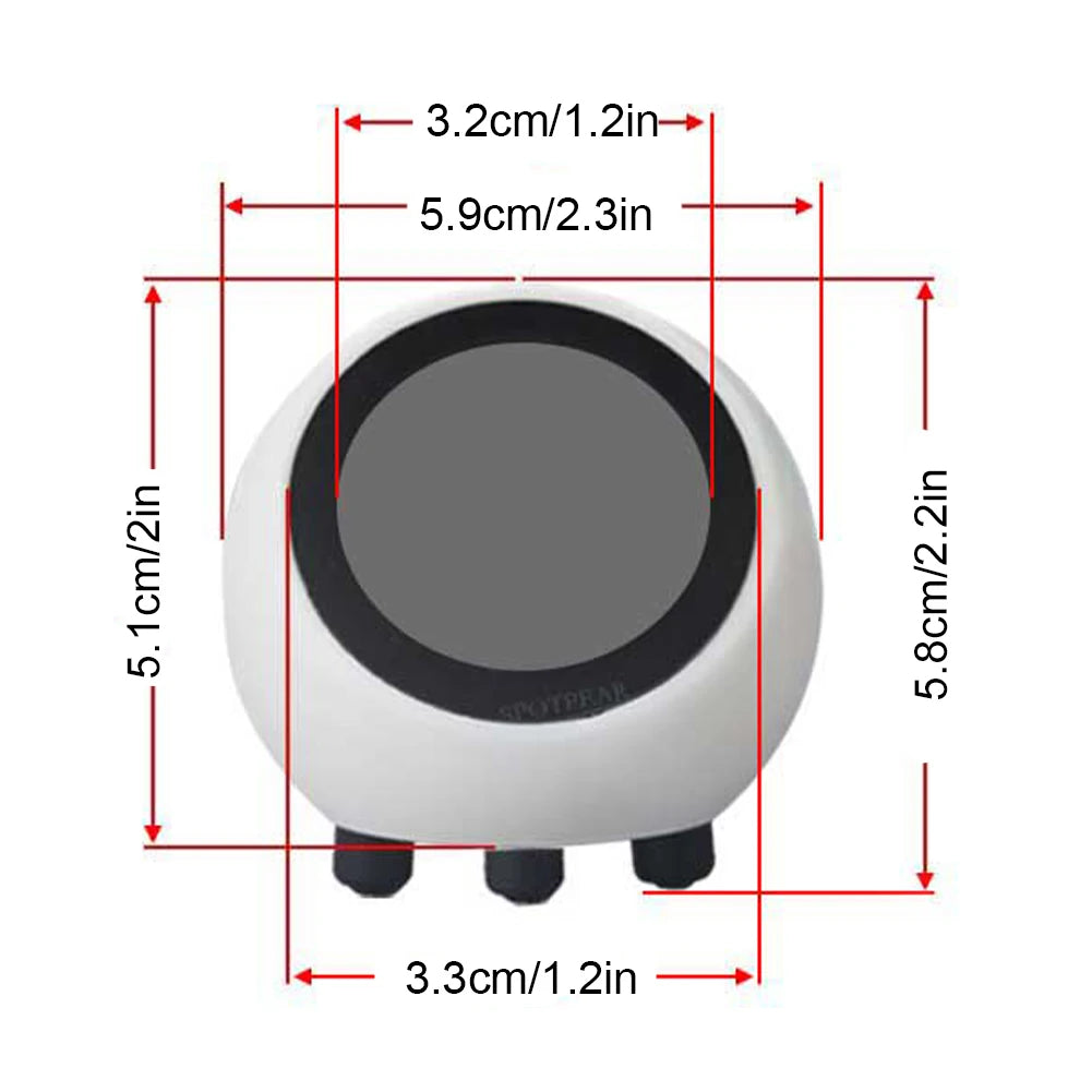 AI Voice Chat Robot No Touch Screen Multi-Function Smart Desktop Robot 1.28in Smart Assistant Robot for Home Office((No Battery)