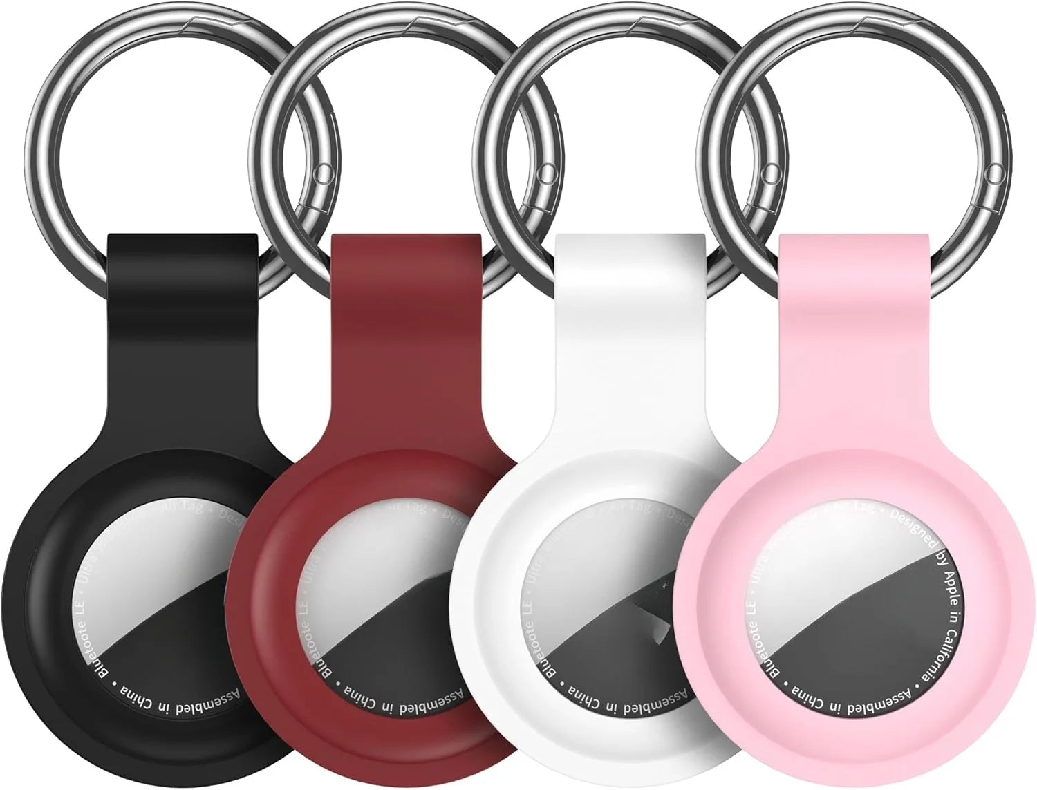 8/4/2Pack Silicone itag Case for Airtags with Keychain, Protective Cover for Airtag Key , Pet Dog Cat Collar , Accessories