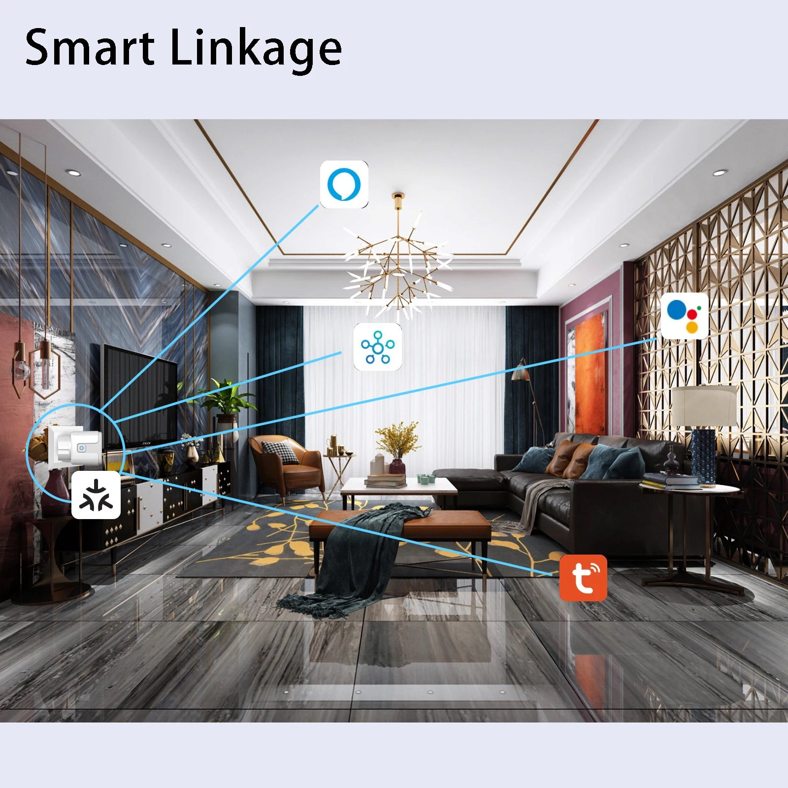 Tuya WiFi Smart Plug (European Standard), compatible with Alexa and Google Assistant, with energy consumption monitoring