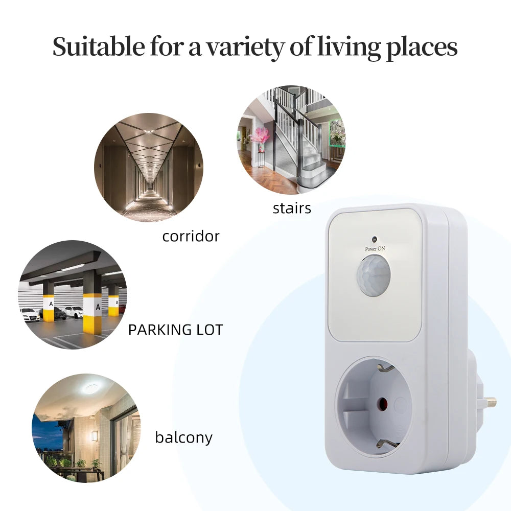 Automatic Induction PIR Infrared Sensor Socket Night Lamp Holder 110-240V 120° Degree Wide Angle Automatic Induction EU FR US UK
