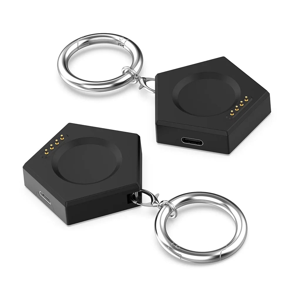 Magnetic Charger Watch Charger with Keychain Type-C/Micro Port for Oneplus Watch2 OPPO Watch X/4pro/3 Pro/3/2/SE Watch Charger