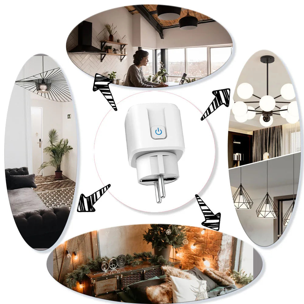 433mhz Rf Wireless Remote Control Outlet 15A Electrical Socket Switch AC 110V 220V EU Plug Black 4Button Transmitter for LED FAN