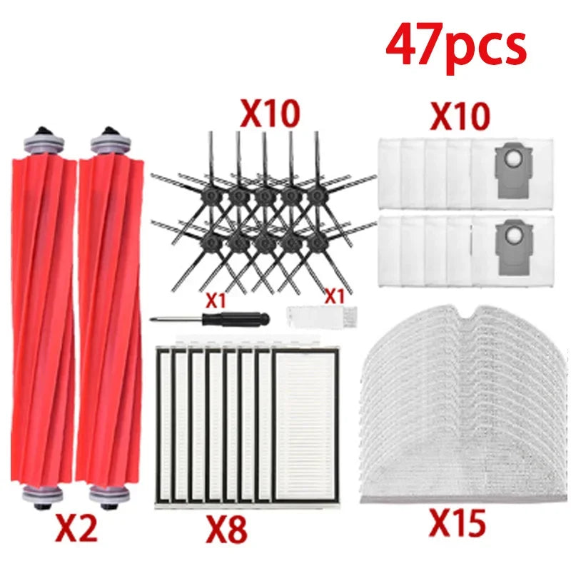For Roborock Q7 Max Dust Bag Hepa Filter Parts Q7 Max+ / T8 Main Side Brush Mop Cloth Robot Vacuum Cleaner Accessories