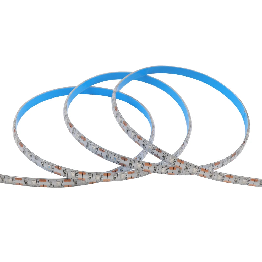 5V USB Led Strip Light SMD 2835 60Leds/m Flexible Ribbon Tape TV Background Lighting 1M 2M 3M 5M LED String Light Room Decor
