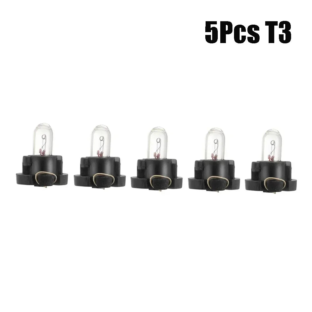 5/10pcs T3/T4.2 Halogen Bulb Car Board Instrument Panel Lamp 4300K 1-1.4W Halogen Lamp Indicator Wedge Car Dashboard LED Lights