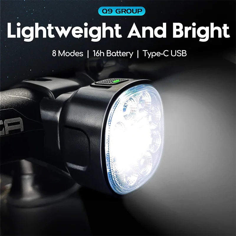 BUCKLOS Bike Light Set Rechargeable Rear Light Front Lamp Waterproof Riding Headlight USB MTB Taillight Led 1PC Cycling Parts
