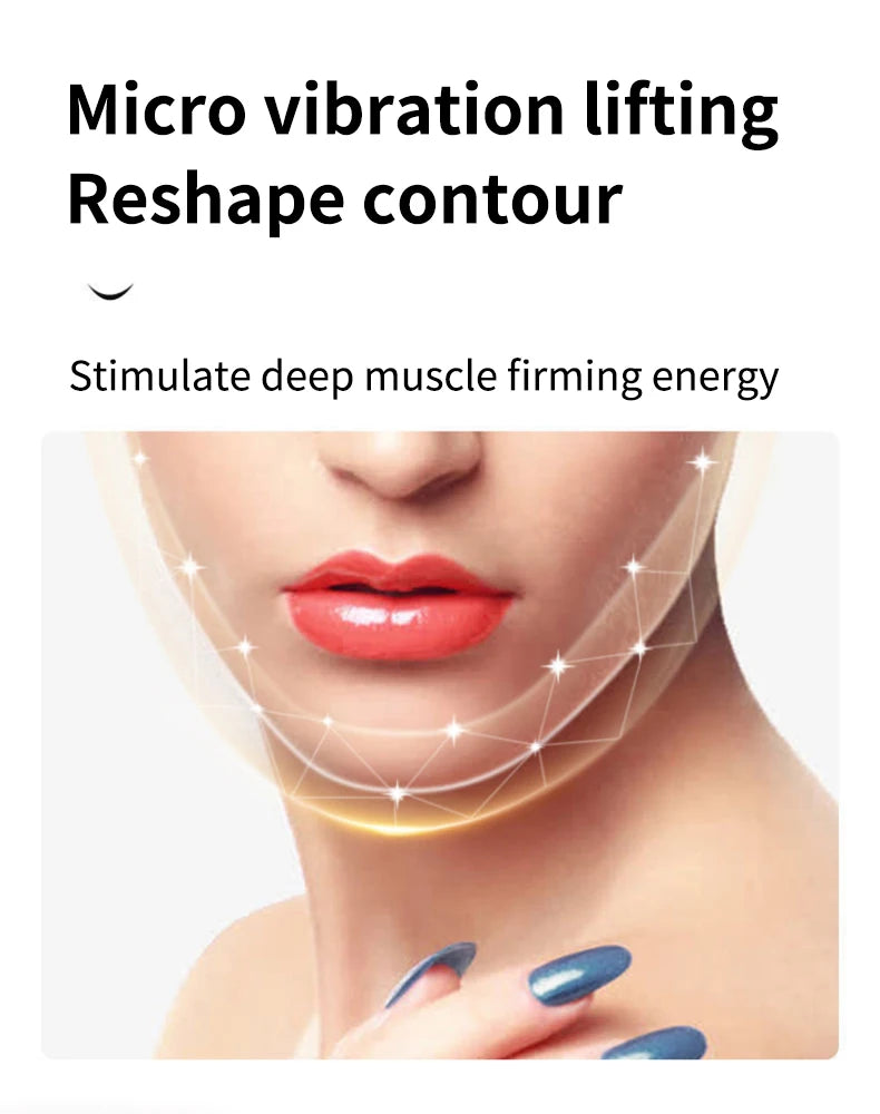 Facial Lifting Massager 12 Gears Electric Facial Massager V-line Face Lifting Slimming Vibration Device Home Use Beauty Tool
