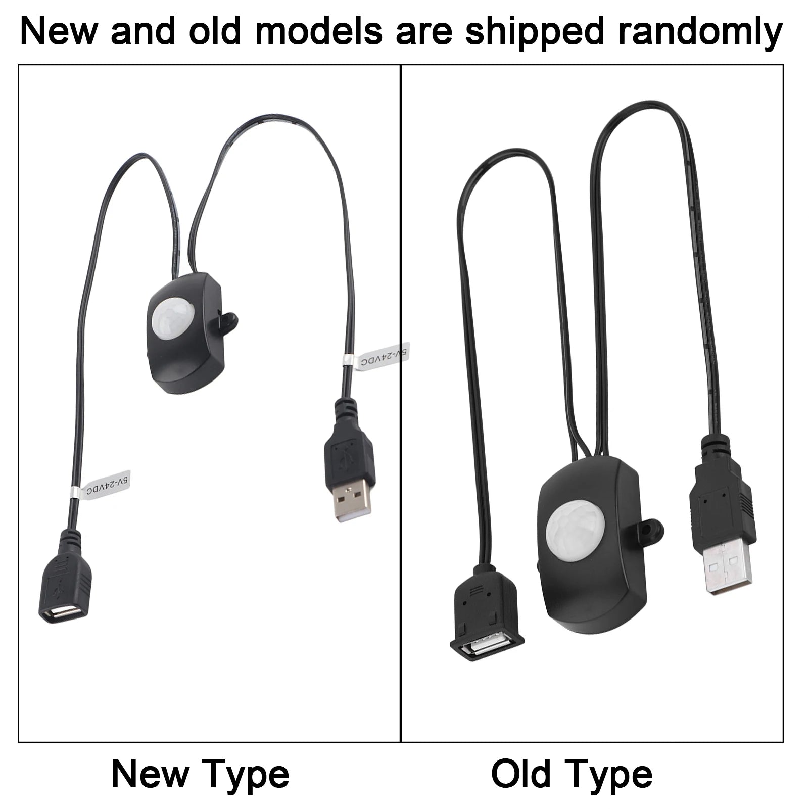 2A 5-24V Mini PIR Motion Sensor Auto Switch USB Interface for LED Strip Light Home Security Energy Saving Light