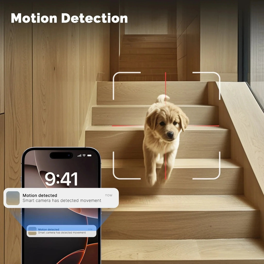 YOOSEE 8MP Indoor Smart WiFi Camera Dual Lens IP Camera Color Night Vision Two-Way Audio Security CCTV Surveillance Baby Monitor