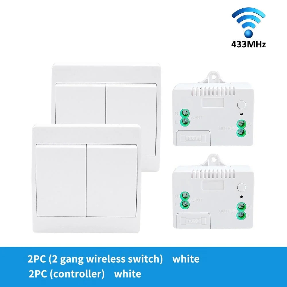 Self-Power Generation Wireless Switch IP44 Waterproof no battery household remote control Push button Wall Light switch