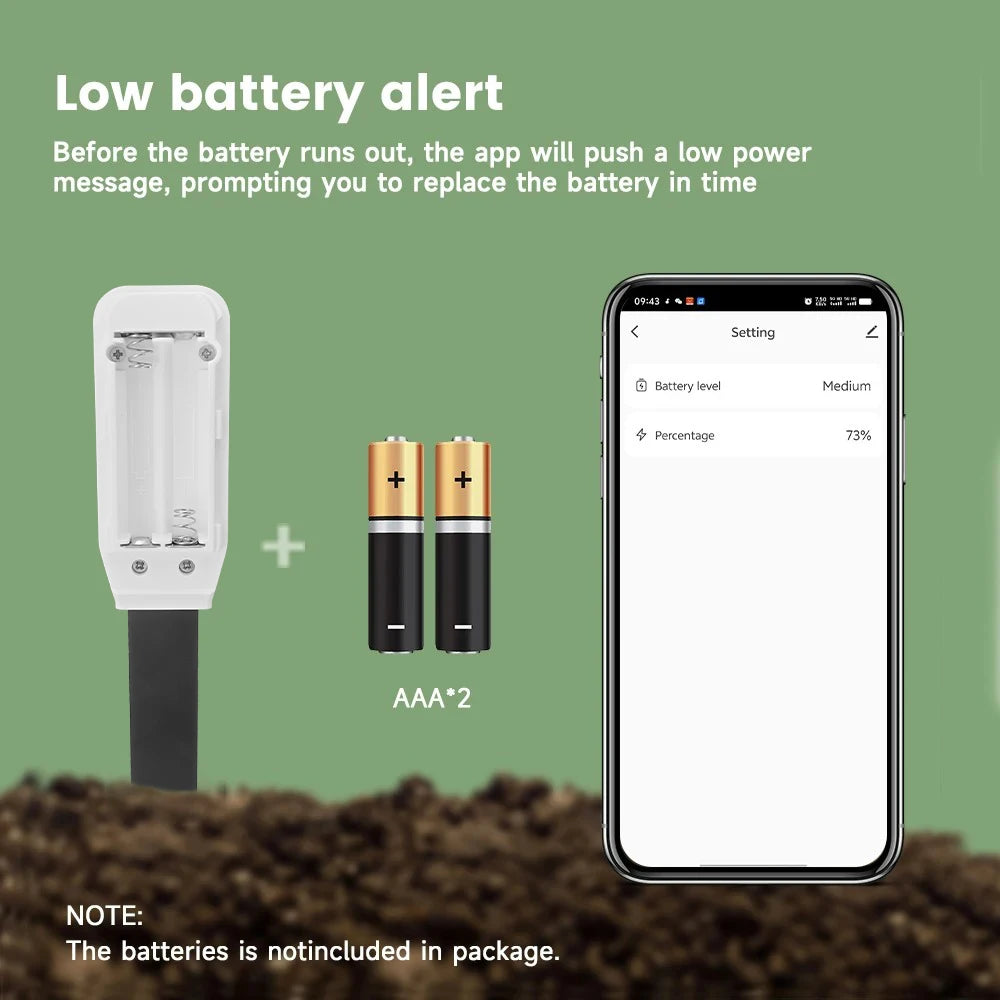 Tuya Smart Bluetooth Soil Tester Soil Moisture Detector Garden Temperature And Humidity Meter Smart Life Real-time Monitoring