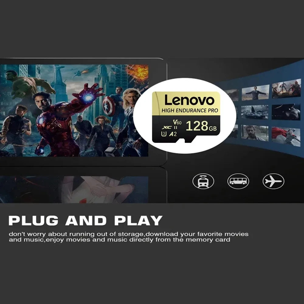 Lenovo SD Memory Card 2TB 1TB Class 10 High Speed Micro TF Card 1TB 512GB128GB 256GB For Nintendo Switch PC Smart phone SD Card