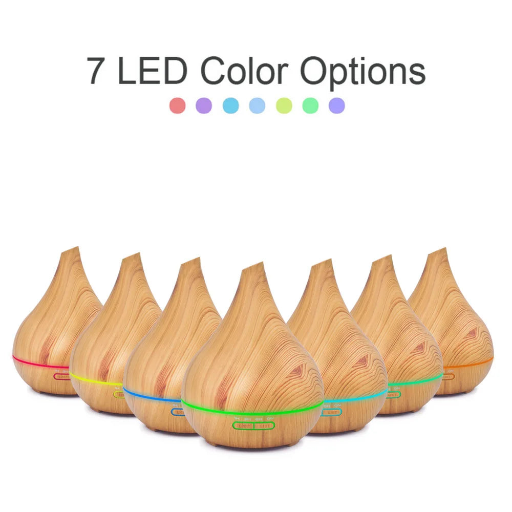 Smart WiFi Wooden Essential Oil Diffuser Air Humidifier Voice Control Humificador For Bedroom Home Plants Support HomeKit