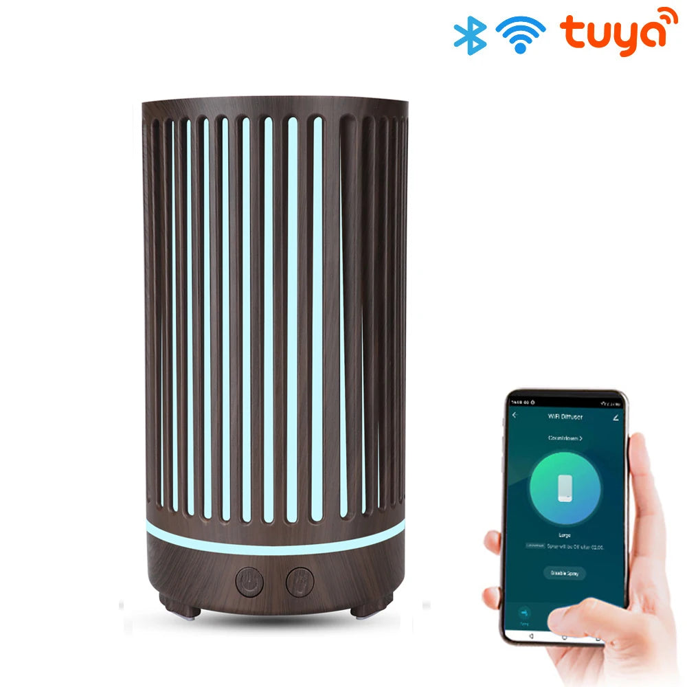 WiFi Smart 550ML Electric Aroma Diffuser Essential Oil Diffuser Air Humidifier Ultrasonic Remote Control Mist Maker Home