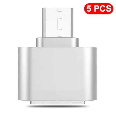 1-5pcs USB A Female to Type C Male Data Connector Mini Type C to USB Adapter For Xiaomi Huawei Android Mobile Phone MacBook iPad