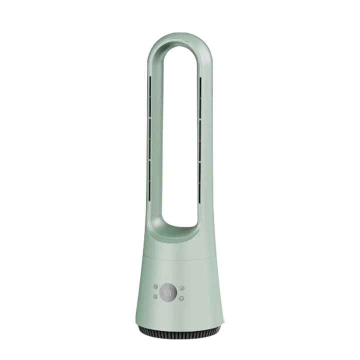 Smart Portable  Bladeless Tower Fan Digital Control Quiet Oscillating with Low Noise for Home Bedroom Office