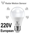 LED Night Light Radar Sensor Bulb E27 12W 220V 110V Night Lamp Luz Led for Bedroom Stairs Hallway Cozinha Lighting