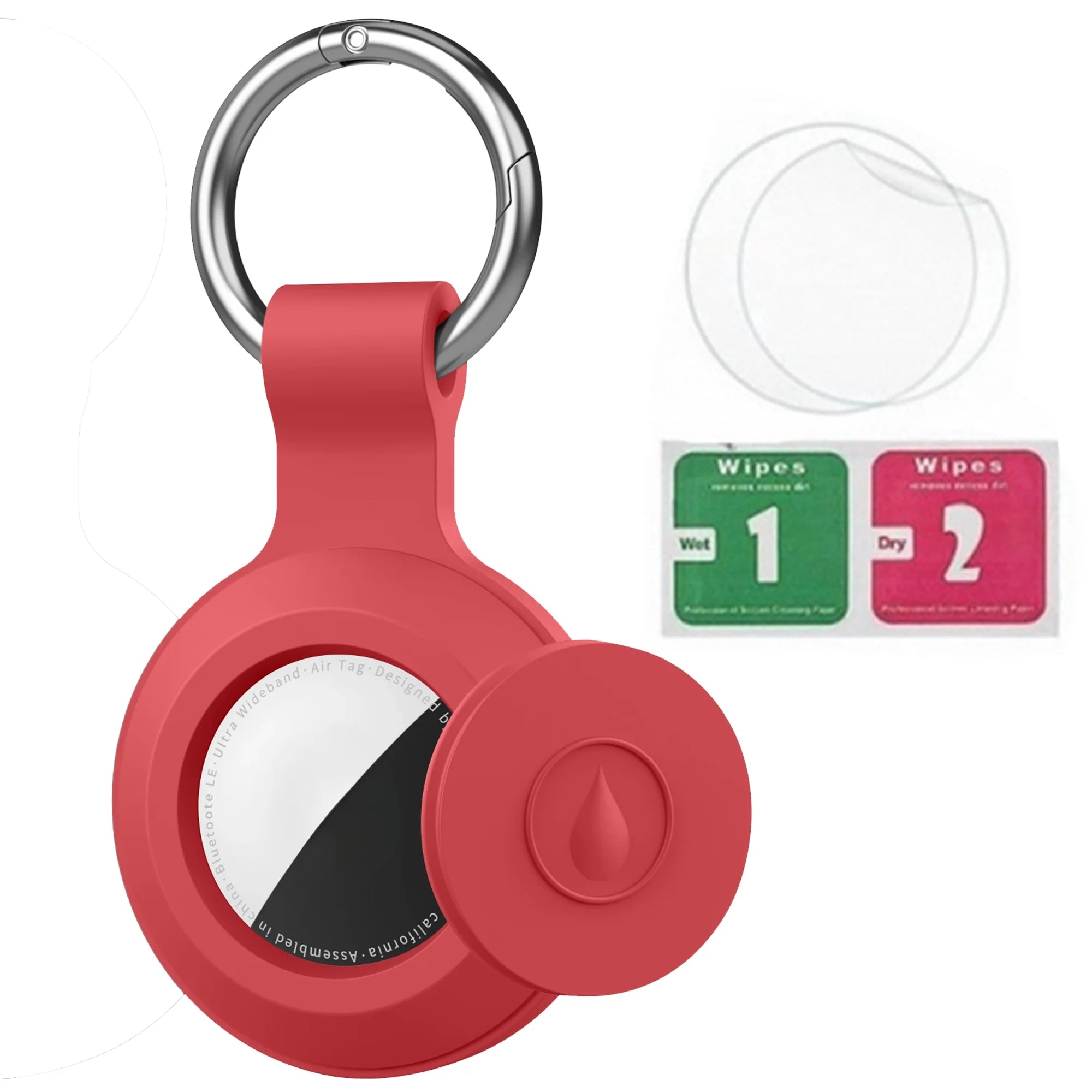 8/4/2Pack Silicone itag Case for Airtags with Keychain, Protective Cover for Airtag Key , Pet Dog Cat Collar , Accessories