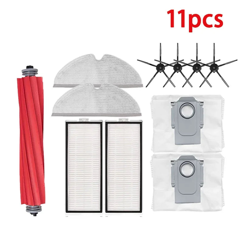 For Roborock Q7 Max Dust Bag Hepa Filter Parts Q7 Max+ / T8 Main Side Brush Mop Cloth Robot Vacuum Cleaner Accessories