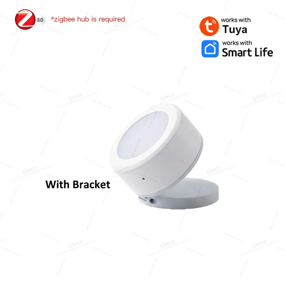 Tuya ZigBee Smart Light Brightness Sensor Luminance Illumination Detector Battery Powered For Smart Life Home Assistant Z2M Hub