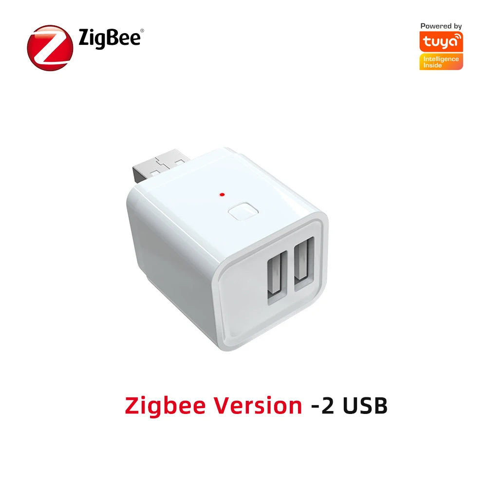 Tuya WiFi/Zigbee Smart USB Adapter Plug 1/2/3 Gang Smartlife APP Timing DIY ON/OFF Controller Works with Alexa Google Home
