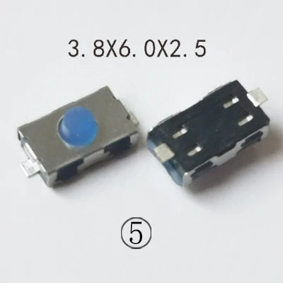 50PCS 4x6/3x6mm H 2.5mm 2Pin Tactile Push Button Switch Phone Button SMD Micro Momentary Switch PCB Mounting
