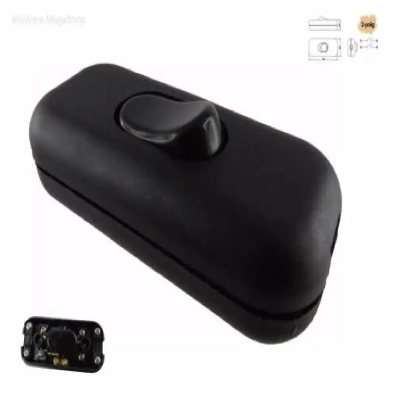 1PCS DIY ON/OFF Inline Switch 250V 6A Black/White Home Button Table Lamp Desk Light Cordless Cable Switch Electrical Accessories