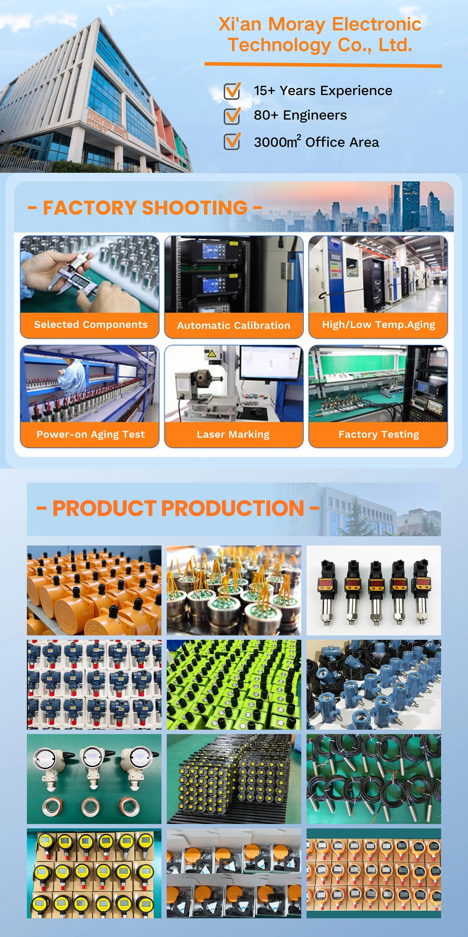 Moray ME204W New Arrival High Accuracy Customized Non-Contact Small LPG Tank Liquid Level Gauge Level Monitor