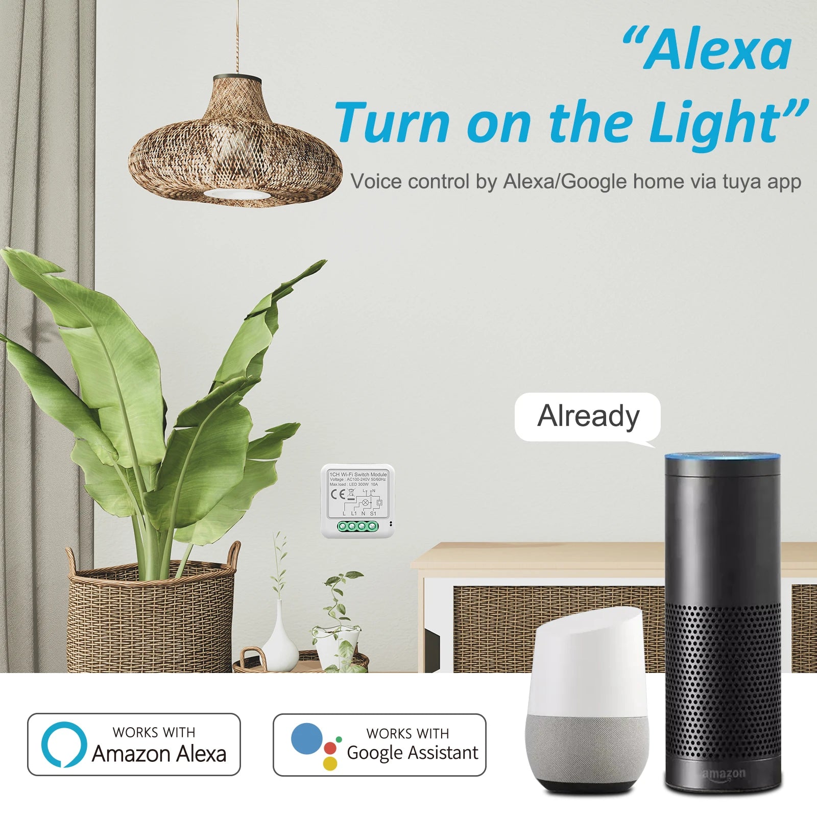 Matter Tuya WiFi Zigbee Mini Curtain Switch Interrupter Roller Shutters Smart Blind Breaker Module Work with  Alexa Google Home