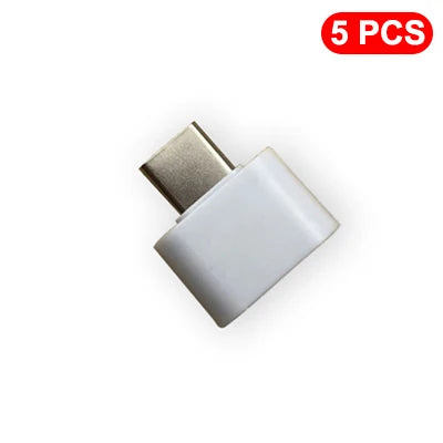 1-5pcs USB A Female to Type C Male Data Connector Mini Type C to USB Adapter For Xiaomi Huawei Android Mobile Phone MacBook iPad