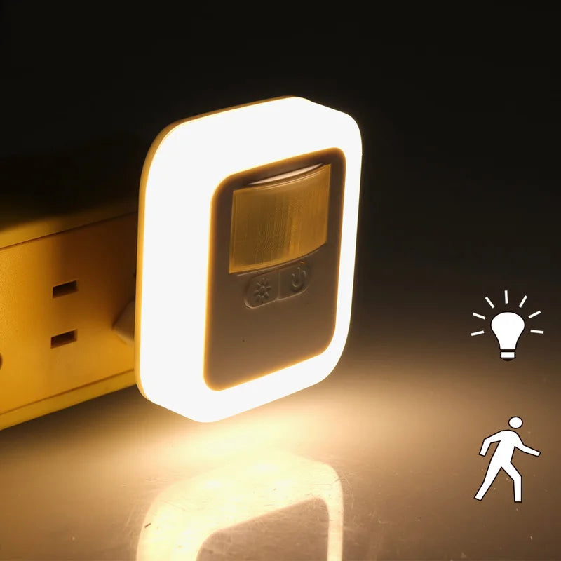 Led smart Night Light Motion Sound Sensor Night Light  brightness adjustment night light Bedroom Lamp Staircase Decorative Lamps