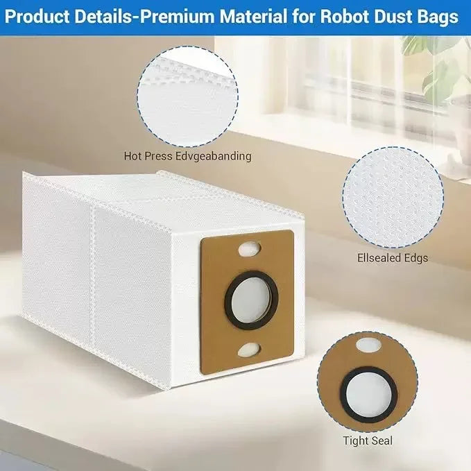 Dust Bags for ILIFE A30 Pro / V9 Pro / A12 Pro / V9 / G9 Pro Robot Vacuum Cleaner, Vacuum Parts Dust Bag Replacement Accessories