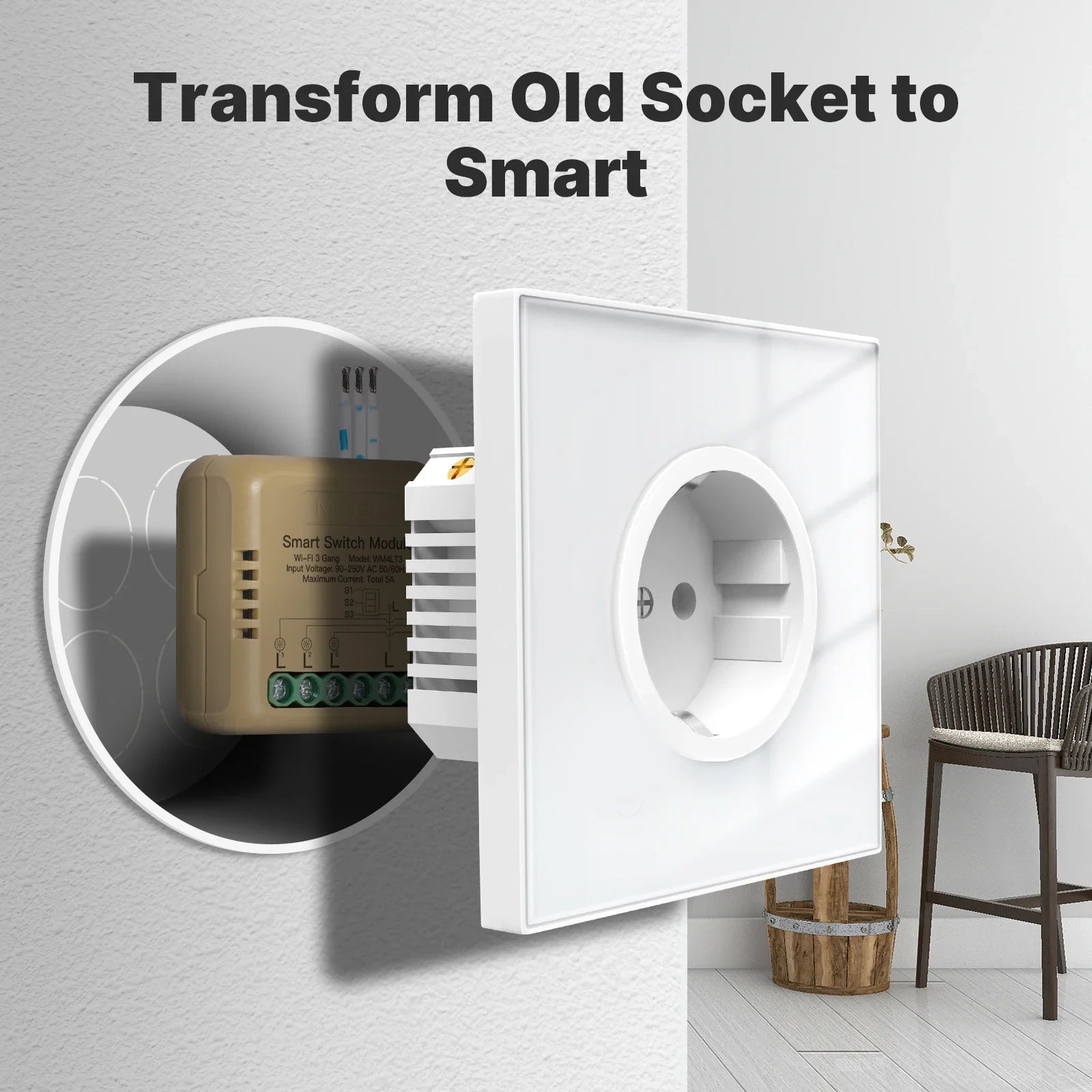 MOES Tuya WiFi Zigbee Mini DIY Smart Switch Module 1-4 Gang Timer Home Automation Compatible with Google Home Alexa