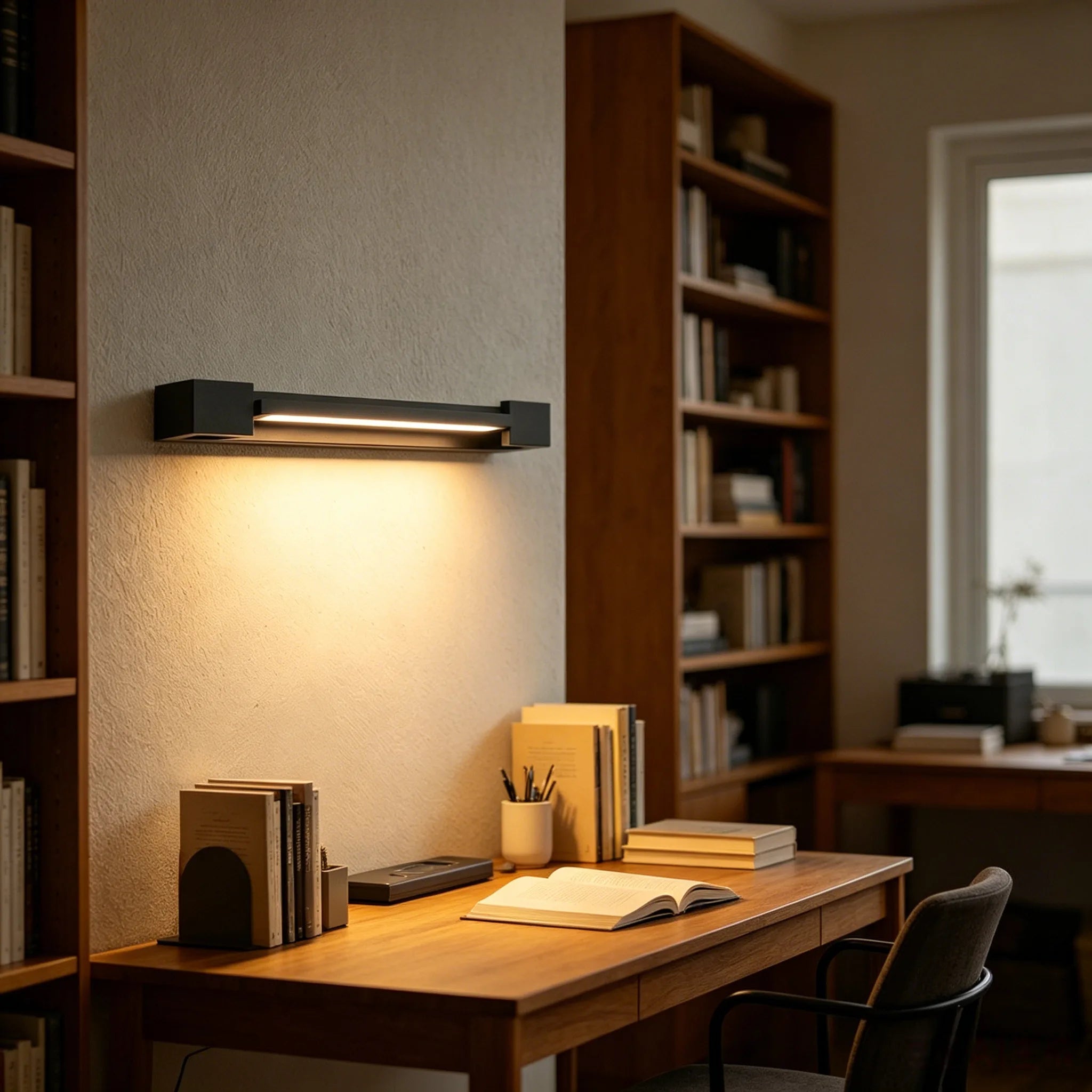 Latest 2026 Rotatable Adjustable LED Wall Lamp,IP65 Aluminum Long Strip Sconce for Bedroom Computer Room Villa Store Interior